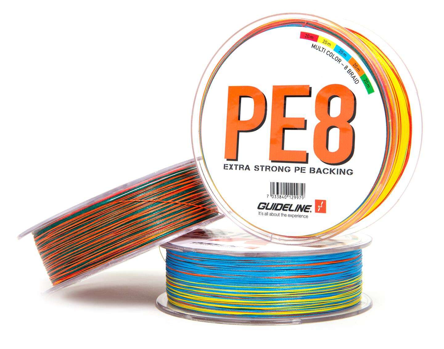 Guideline PE Backing Multicolor 60 lbs - 300 meter
