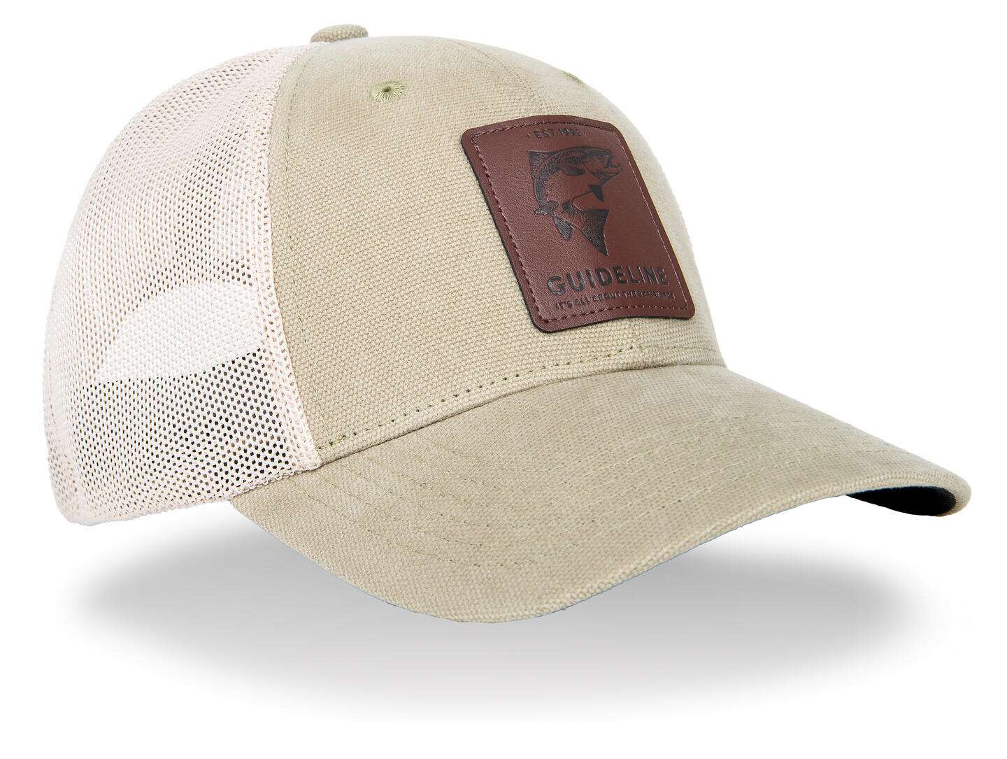 GL Salmon Trucker Cap - Khaki/Ivory