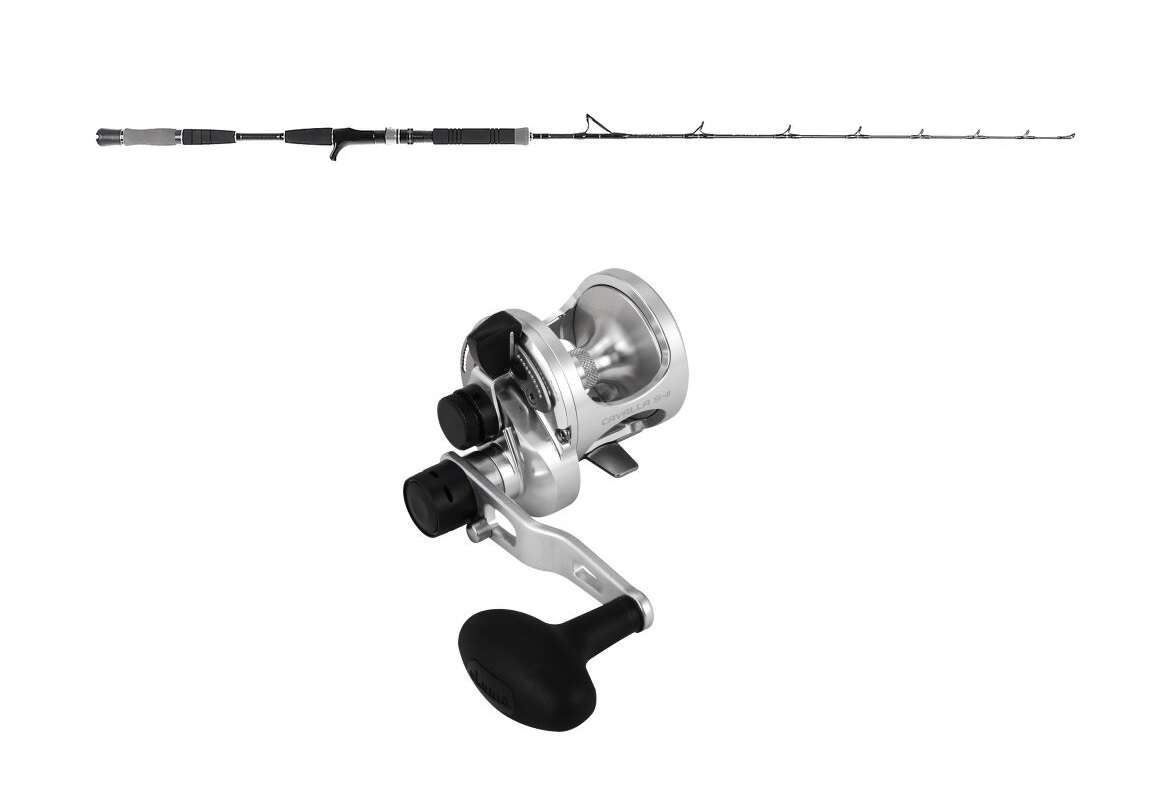 Havfiske combo Prey Jig Stick 5,7 fot 500gr m/Okuma Cavalla 5 2-speed