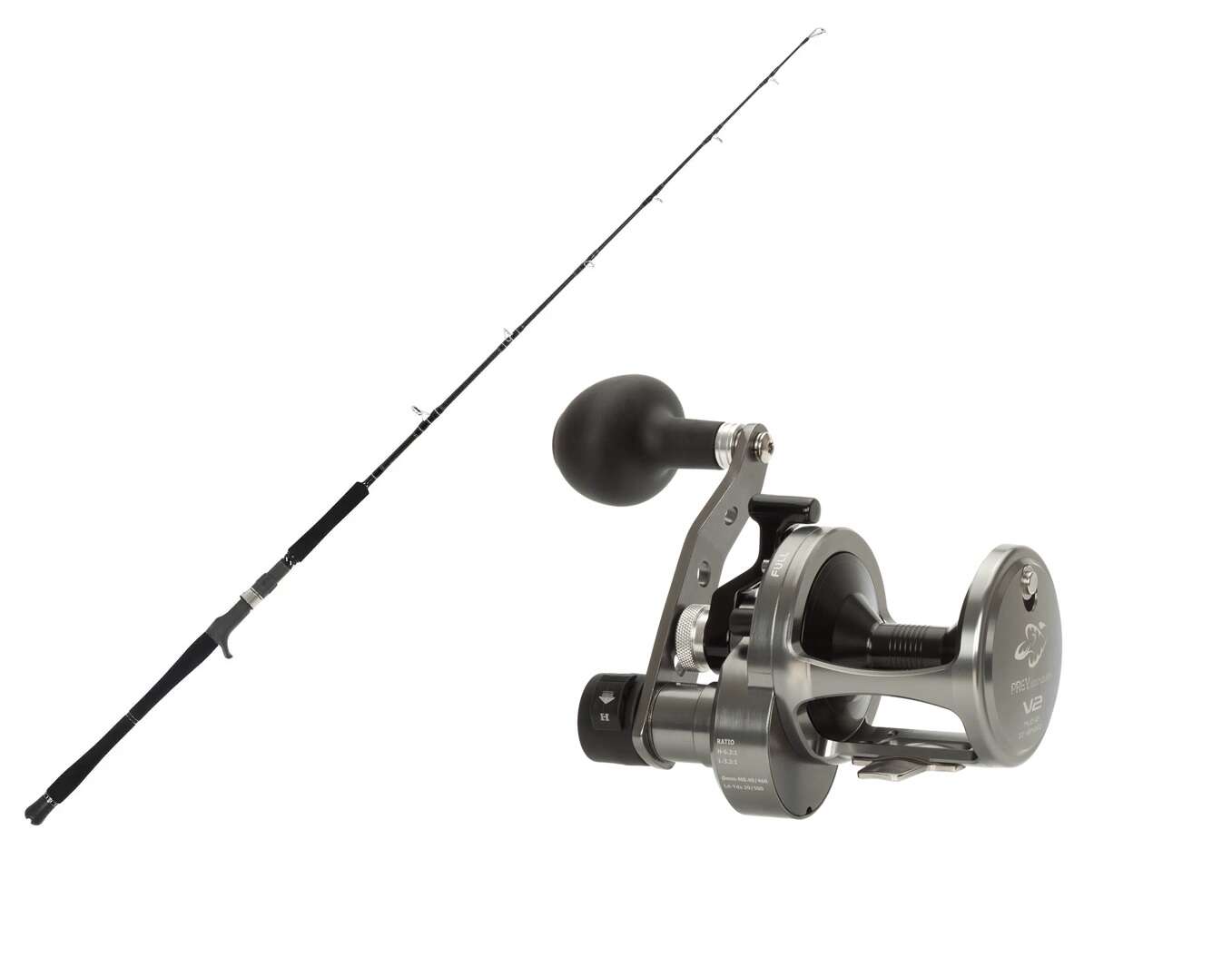 Havfiske combo Prey SpiralJigger V2 5,6 fot 600gr m/Prey Winder V2 2-speed