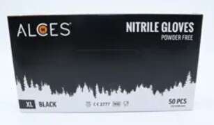 Alces Nitrilhansker svart 50-pack