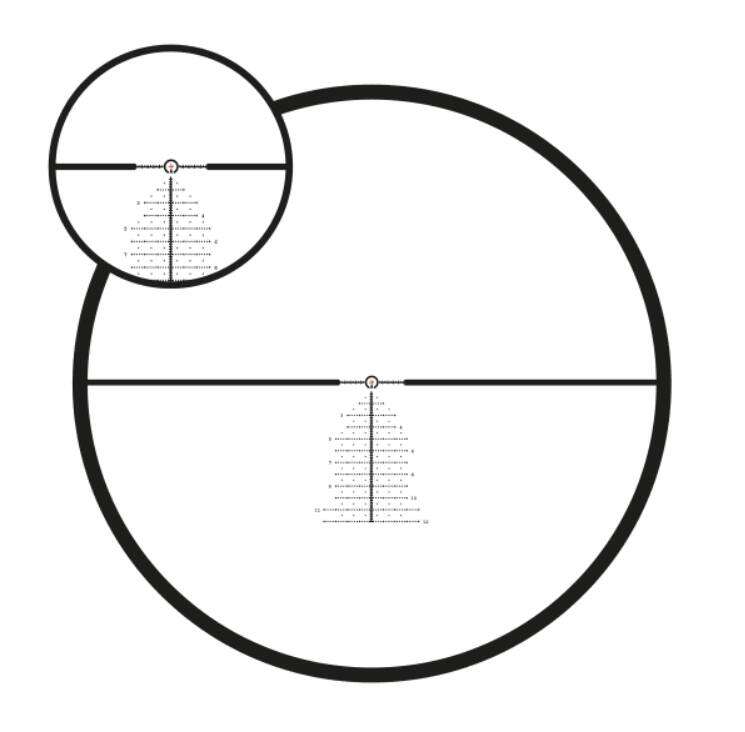 MeoPro R6 4,5-27x50 FFP RD (Mil) MRAD1