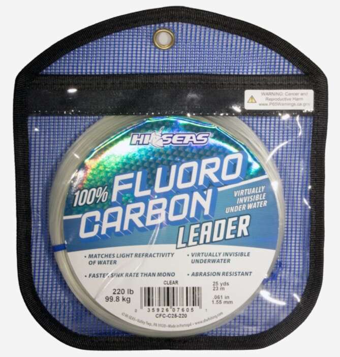 Hi-Seas 100% Fluorocabon Leader 23m 175lbs